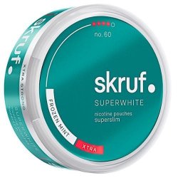 Skruf Super White No. 60 Frozen Mint Superslim Xtra Strong