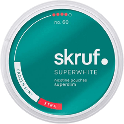Skruf Superwhite No. 60 Frozen Mint Xtra Superslim 8mg