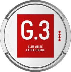 G.3 Slim White Portion Extra Strong - Snushallen