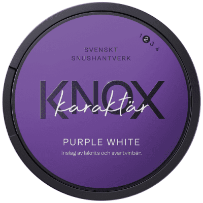 Knox Karaktär Purple White Portionssnus - Snussidan