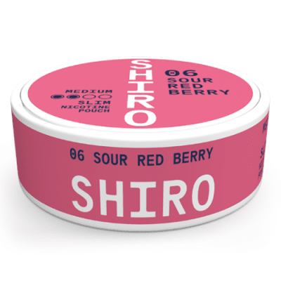 Shiro 06 Sour Red Berry Medium Slim - Snussidan