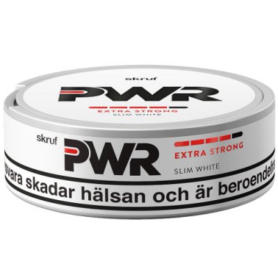 Skruf PWR Extra Strong Slim White - Snussidan