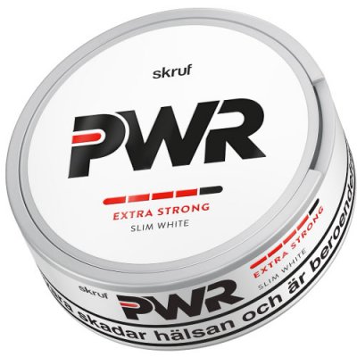 Skruf PWR Extra Strong Slim White - Snussidan