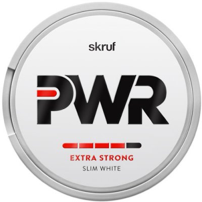 Skruf PWR Extra Strong Slim White - Snussidan