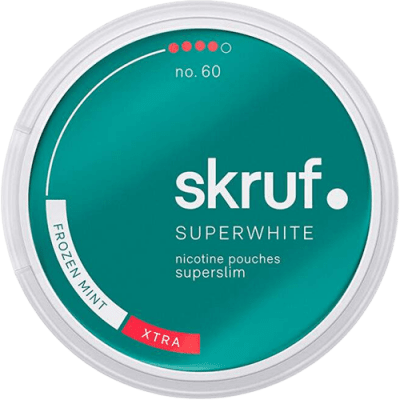 Skruf Superwhite No. 60 Frozen Mint Xtra Superslim 8mg