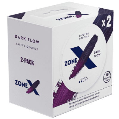 ZoneX Dark Flow #2 Slim 2-PACK - Snussidan