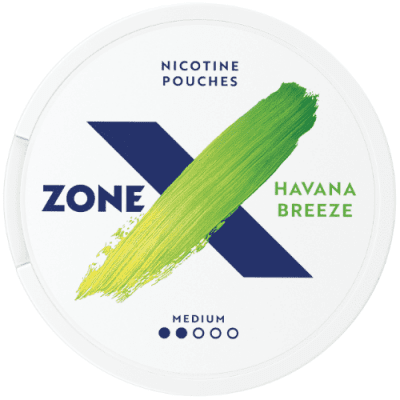 ZoneX Havanna Breeze #2 Slim All White - Snussidan