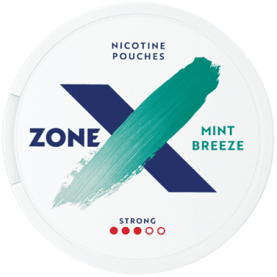 Zone X Mint Breeze Strong #3 Slim All White - Snussidan