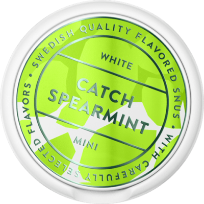 Catch Spearmint White Mini - Snushallen