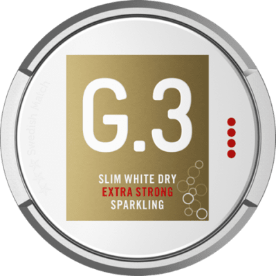 G.3 Slim White Dry Portion X-Strong Sparkling - Snushallen