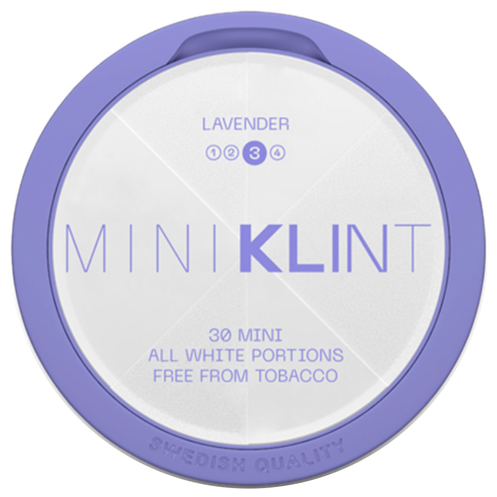 KLINT Lavender #3 MINI All White Portion - Snussidan dosa